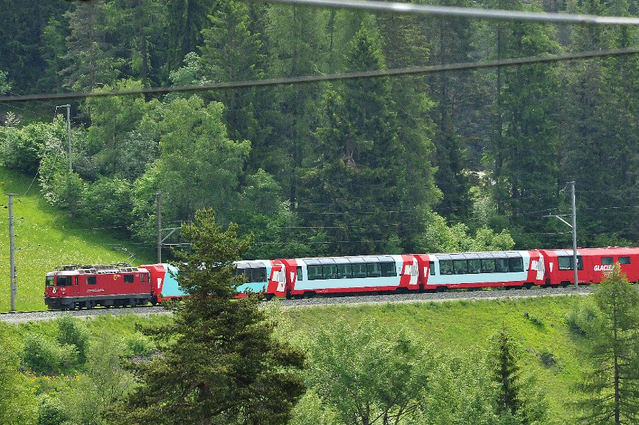 RhB Glacier Express, Allegra Triebwagen und andere (7)